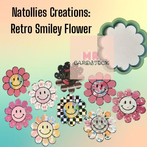 Natollies Creations Retro Smiley Flower