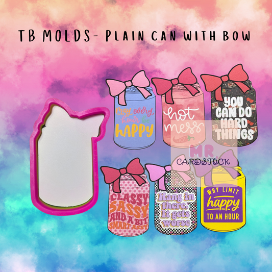 TB Molds Plain Can With Bow