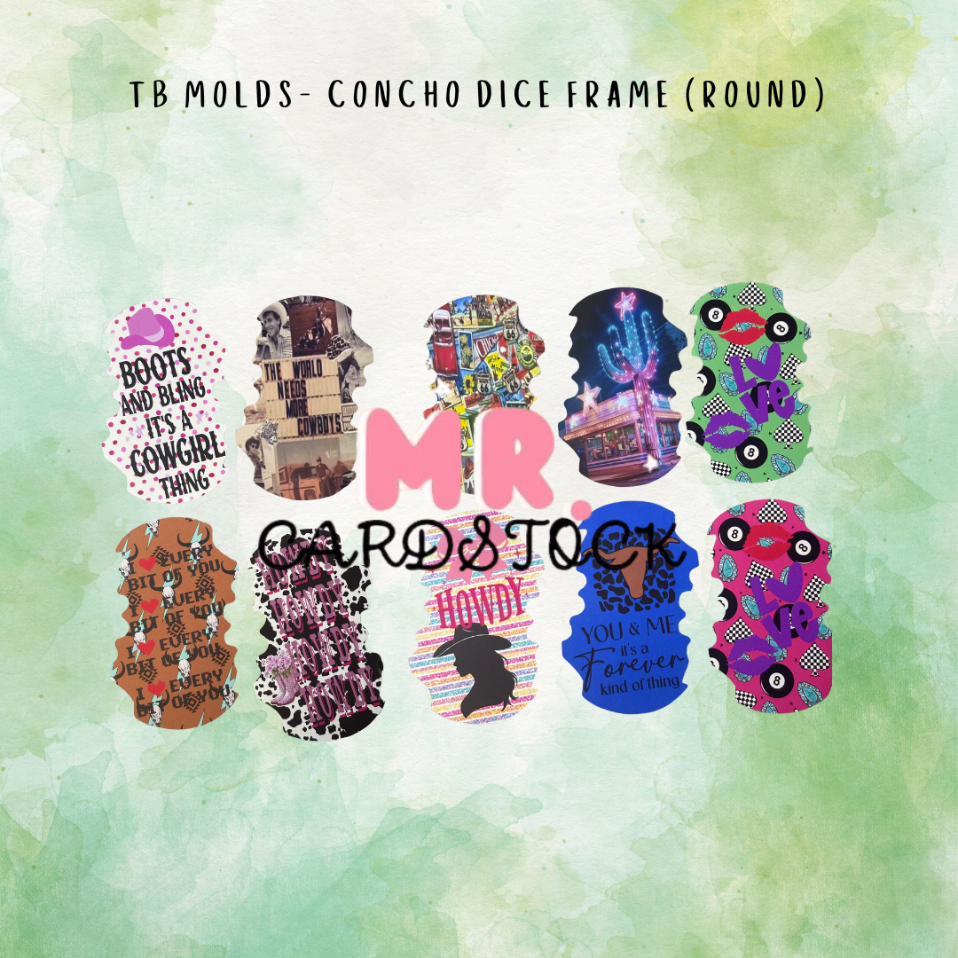 TB Molds Concho Dice Frame (Round)